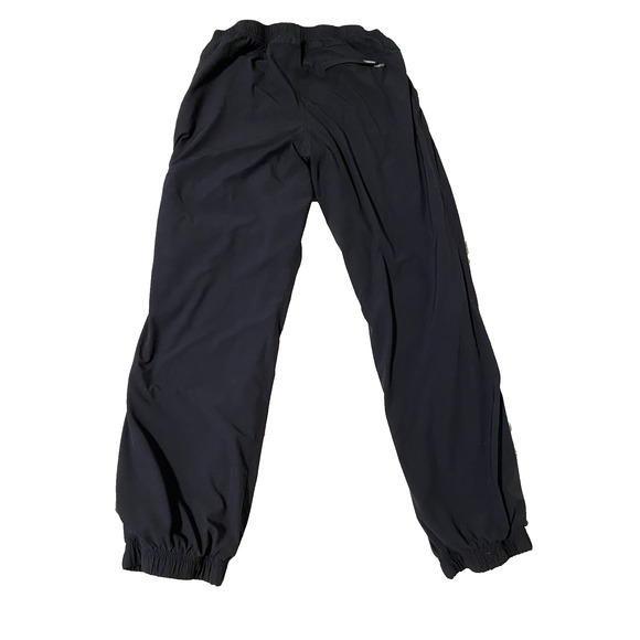 Eddie Bauer Stretch Cargo Jogger Women Size 8 Black 5 Pockets Fleece Lined Pants - Picture 2 of 14